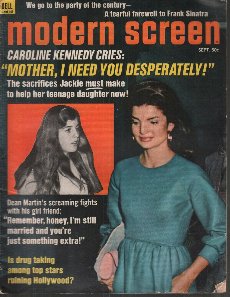 Modern Screen September 1971 Caroline Jackie Kennedy Dean Martin 072419AME3