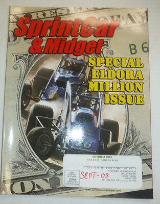 SprintCar & Midget Magazine Special Eldora Million Issue September 2003 020915R