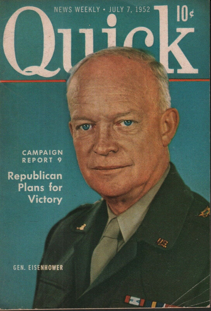 Quick News Weekly July 7 1952 General Dwight Eisenhower 070819AME
