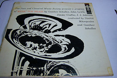 33RPM Jazz Vinyl Music For brass By Gunther Schuller 020713JDE