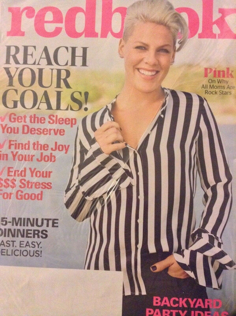 Redbook Magazine Pink Reach Your Goals June 2018 SEALED 112618nonrh