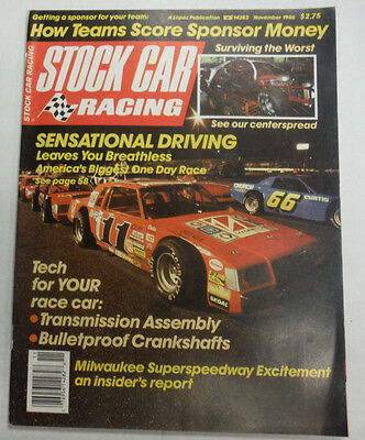 Stock Car Racing Magazine Sensational Driving November 1986 070915R