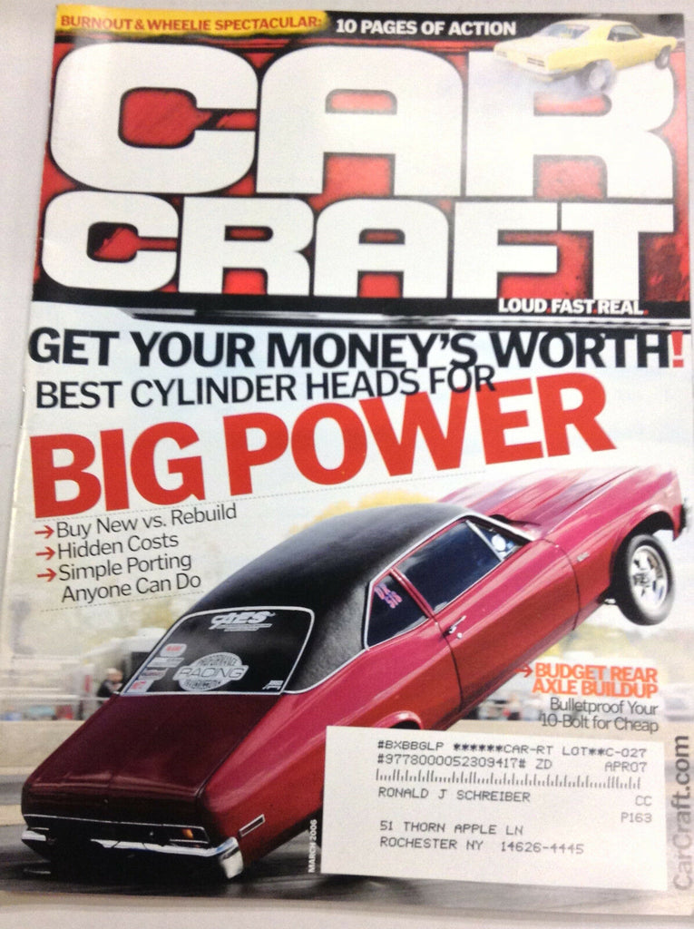 Car Craft Magazine Buy New Vs Rebuild March 2006 050317nonr