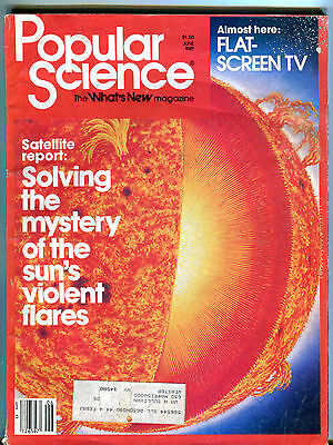 Popular Science Magazine June 1981 Almost Here: Flat-Screen TV VGEX 032116jhe