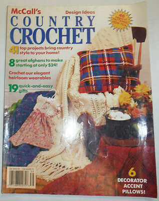 McCall's Country Crochet Magazine 8 Great Afgans To Make Vol.39 040915R
