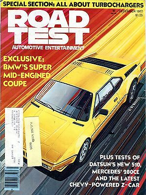 Road Test Magazine December 1977 BMW Mid-Engined Coupe VGEX 090216jhe