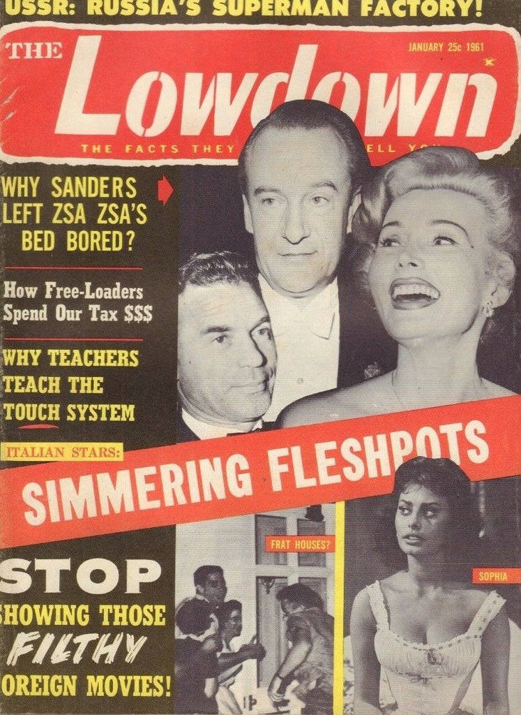 The Lowdown January 1961 Zsa Zsa Gabor Sophia Loren 013119DBE2