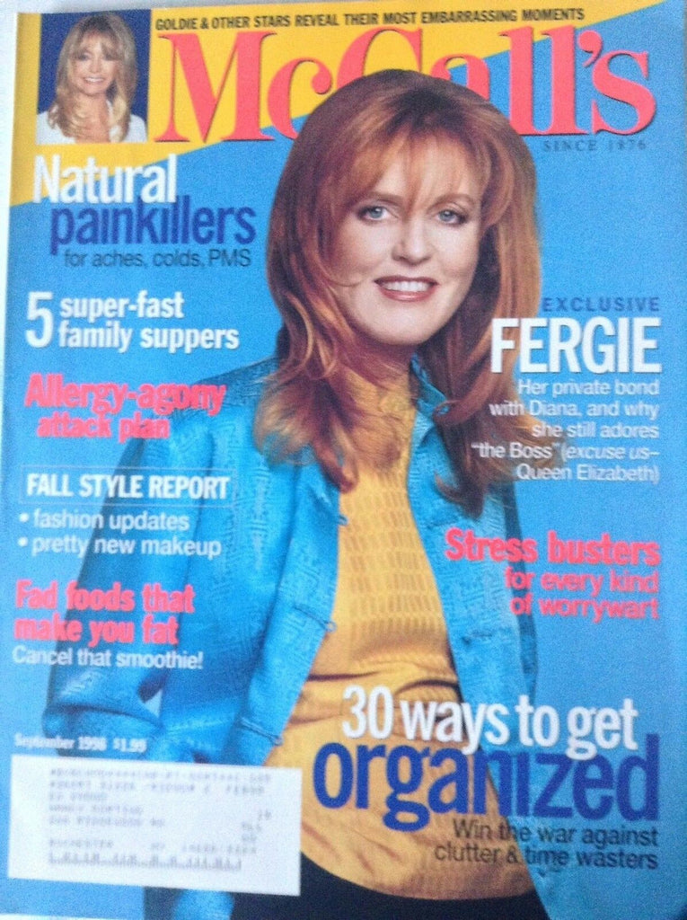 McCall's Magazine Fergie 30 Ways To Get Organized September 1998 081417nonrh2