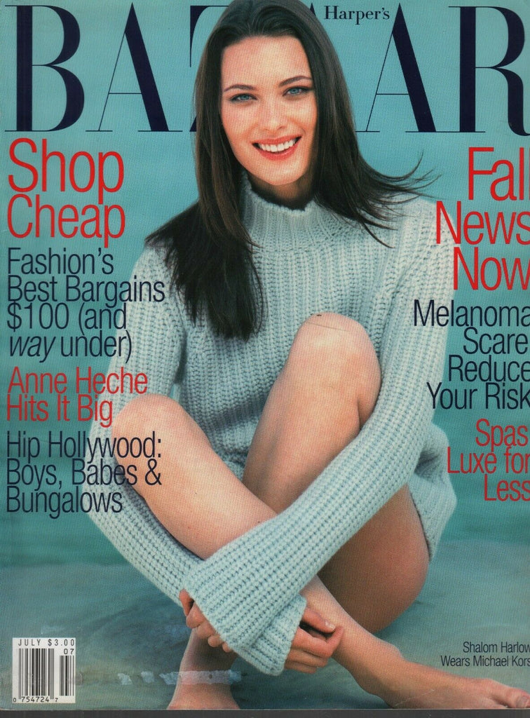 Harper's Bazaar Fashion Magazine June 1998 Shalom Harlow 091819AME2