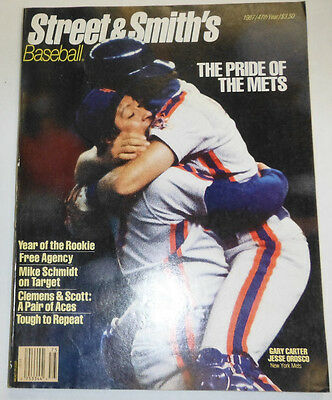 Street & Smith's Baseball Magazine Gary Carter Jesse Orosco 1987 092214R