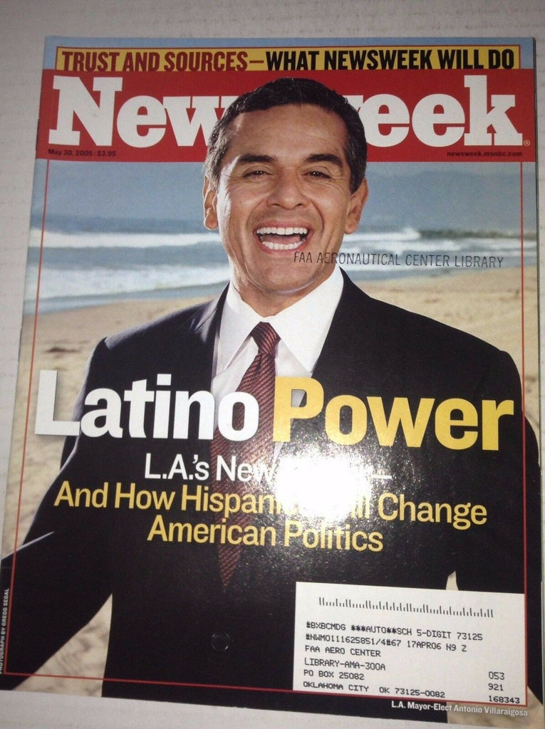 Newsweek Magazine Mayor Antonio Villaraigosa May 30, 2005 FAL 042717nonrh