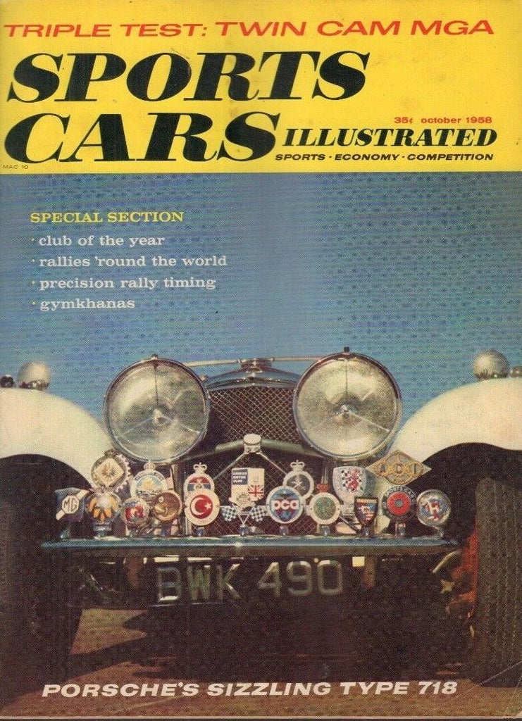 Sports Car Illustrated Magazine Porsche's Type 718 October 1958 022818nonr