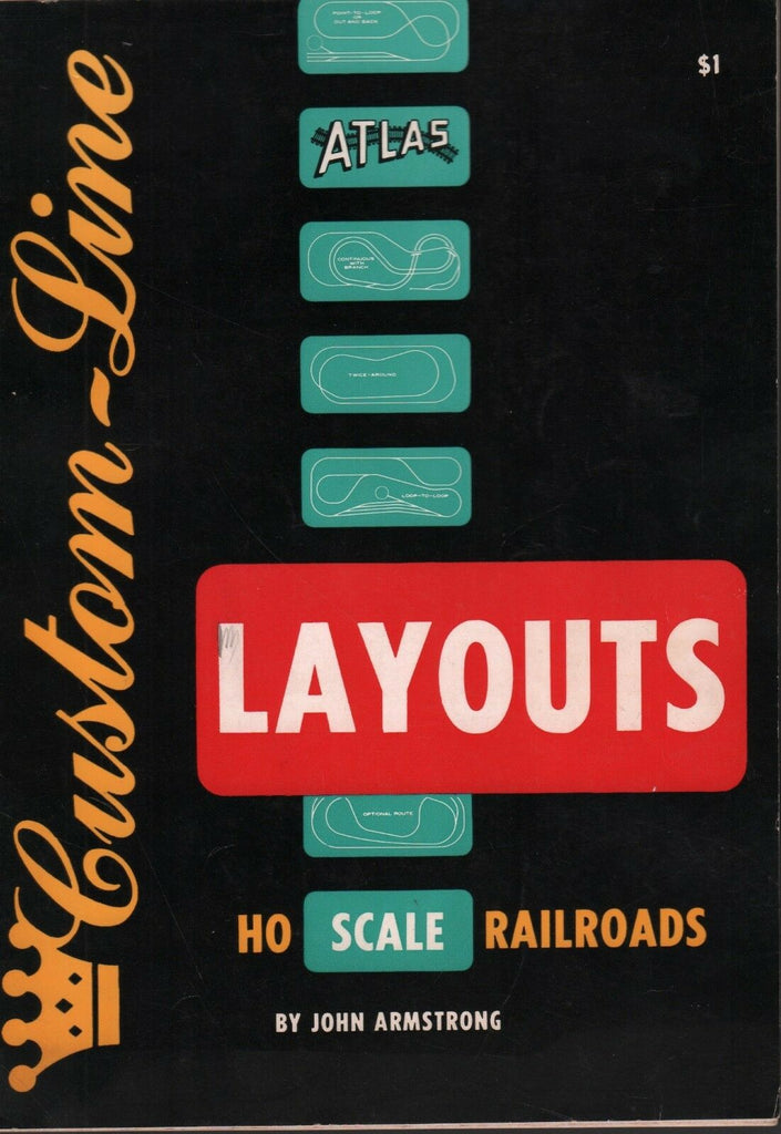 Atlas HO Scale Railroad Layouts By John Armstrong Custom-Line 1957 062218DBE