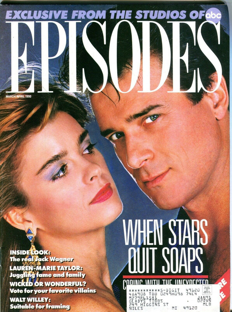 Episodes Magazine March/April 1990 Jack Wagner EX 082716jhe