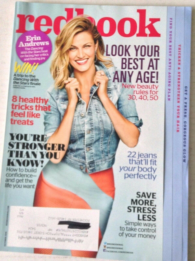 Redbook Magazine Erin Andrews 8 Healthy Tricks October 2015 042917nonrh2