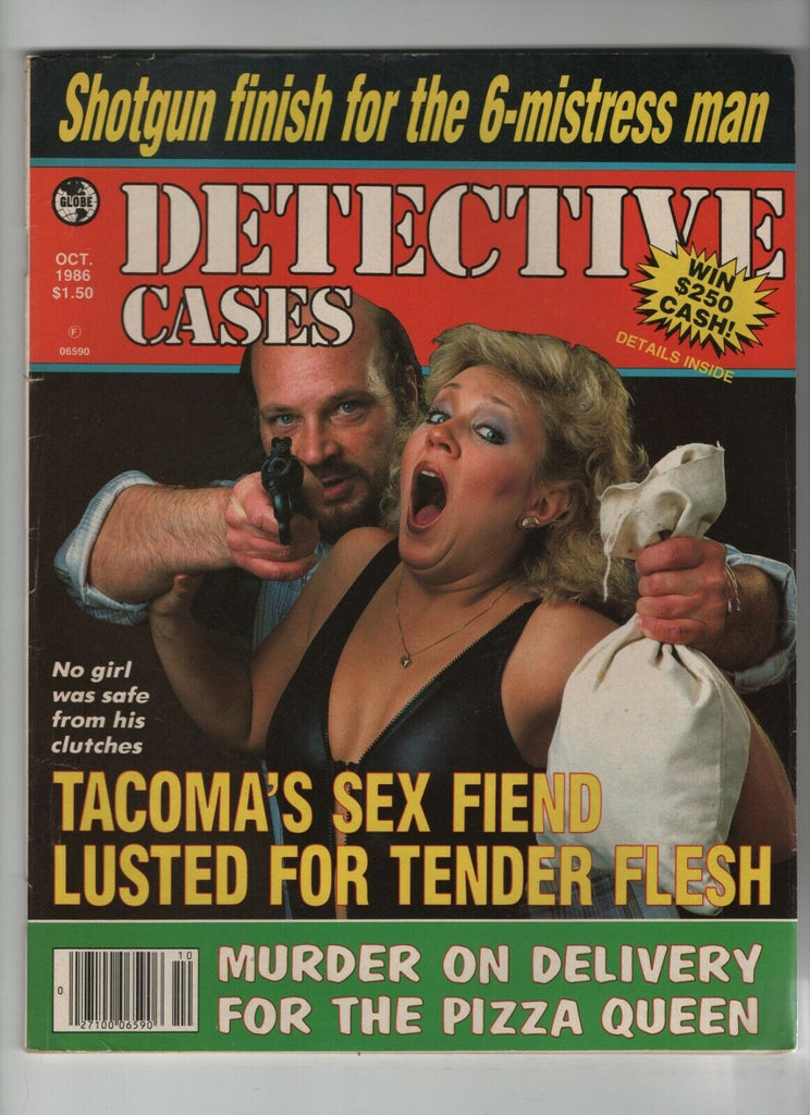 Detective Cases Mag Murder On Delivery Pizza Queen October 1986 051120nonrh