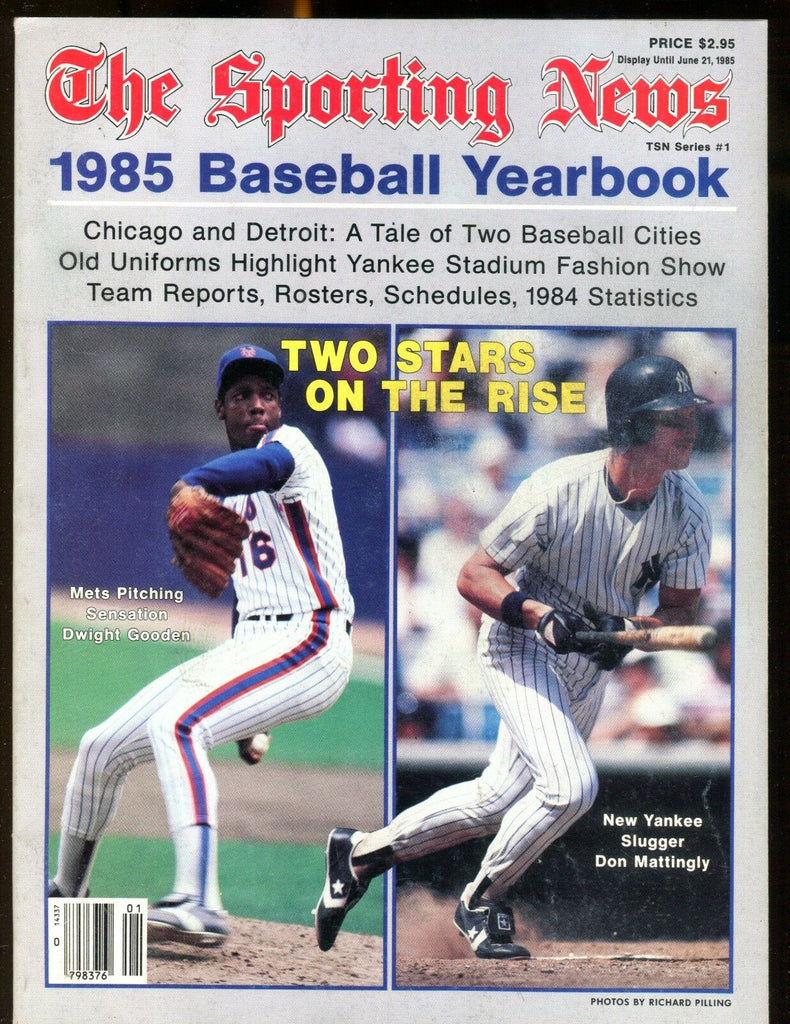 The Sporting News Magazine 1985 Baseball Yearbook EX 012817jhe