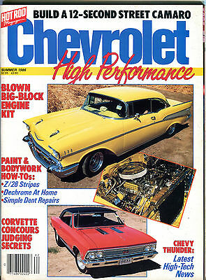 Chevrolet High Performance Magazine Summer 1986 Chevy Thunder EX 012516jhe