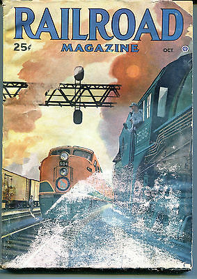 Railroad Magazine October, 1947 VG 120815jhe2