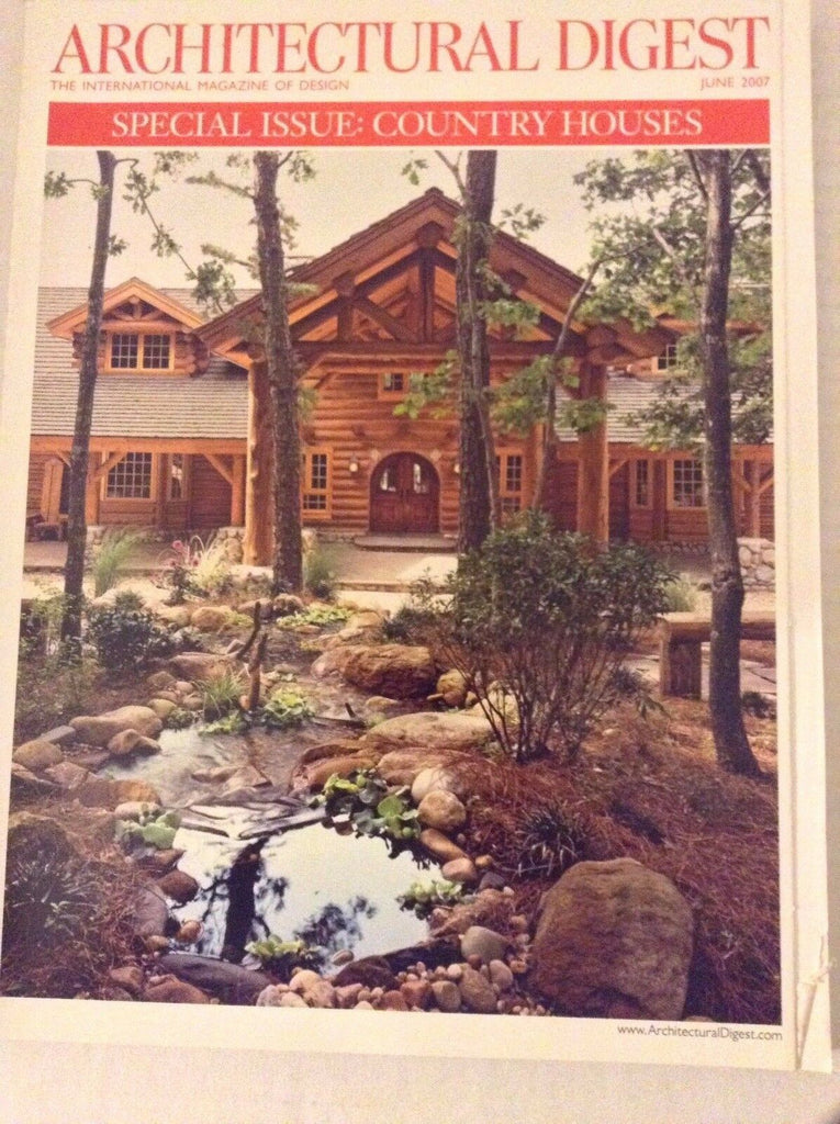 Architectural Digest Magazine Country Houses Special June 2007 090117nonrh