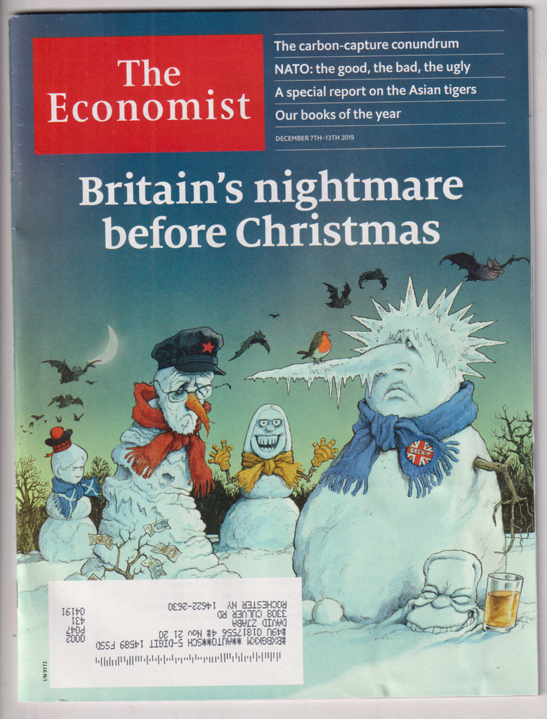 The Economist Mag Britain's Nightmare Christmas December 7-13, 2019 010920nonr