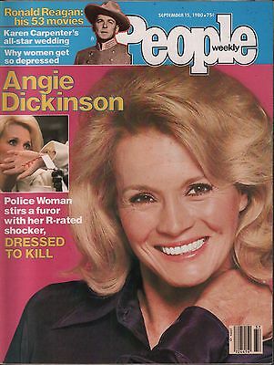 People Weekly September 15 1980 Angie Dickinson, Ronald Reagan VG 021016DBE