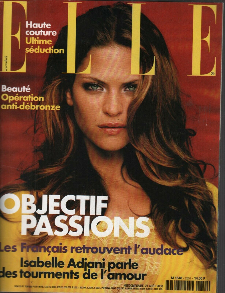 Elle French Magazine 21 Aout 2000 Gilles Benismon Versace Fashion 091719AME2