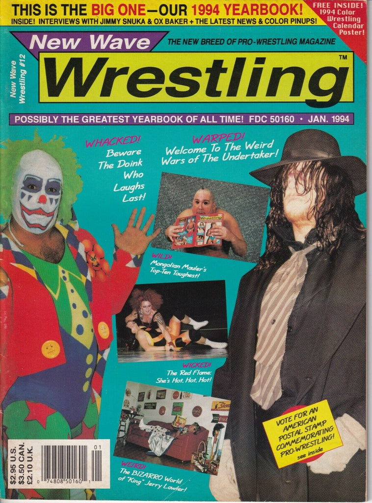 New Wave Wrestling Undertaker The Doink Jimmy Snuka January 1994 031919nonr