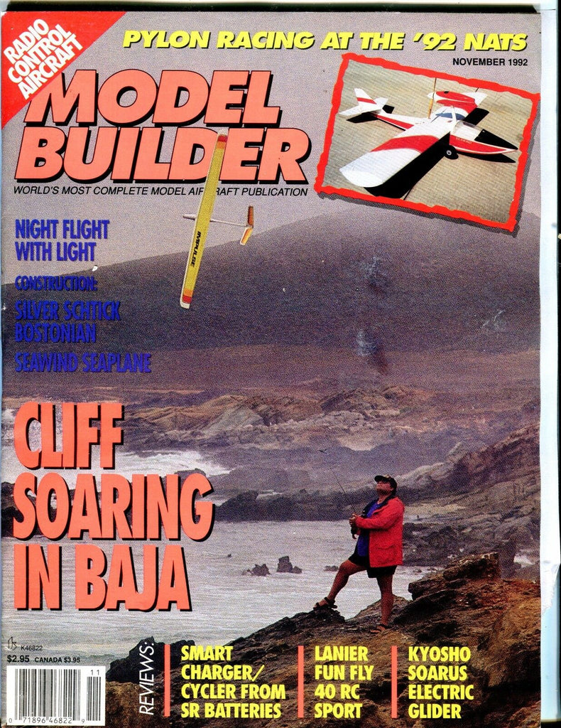 Model Builder Magazine November 1992 Cliff Soaring EX 041017nonjhe