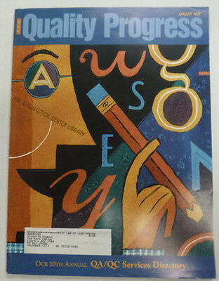 Quality Progress Magazine 10th Annual QA/QC Directory August 1997 FAL 060815R3