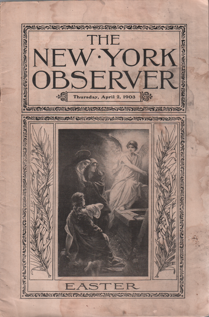 The New York Observer April 2 1903 George B Brown HW Harbaugh 040720DBE