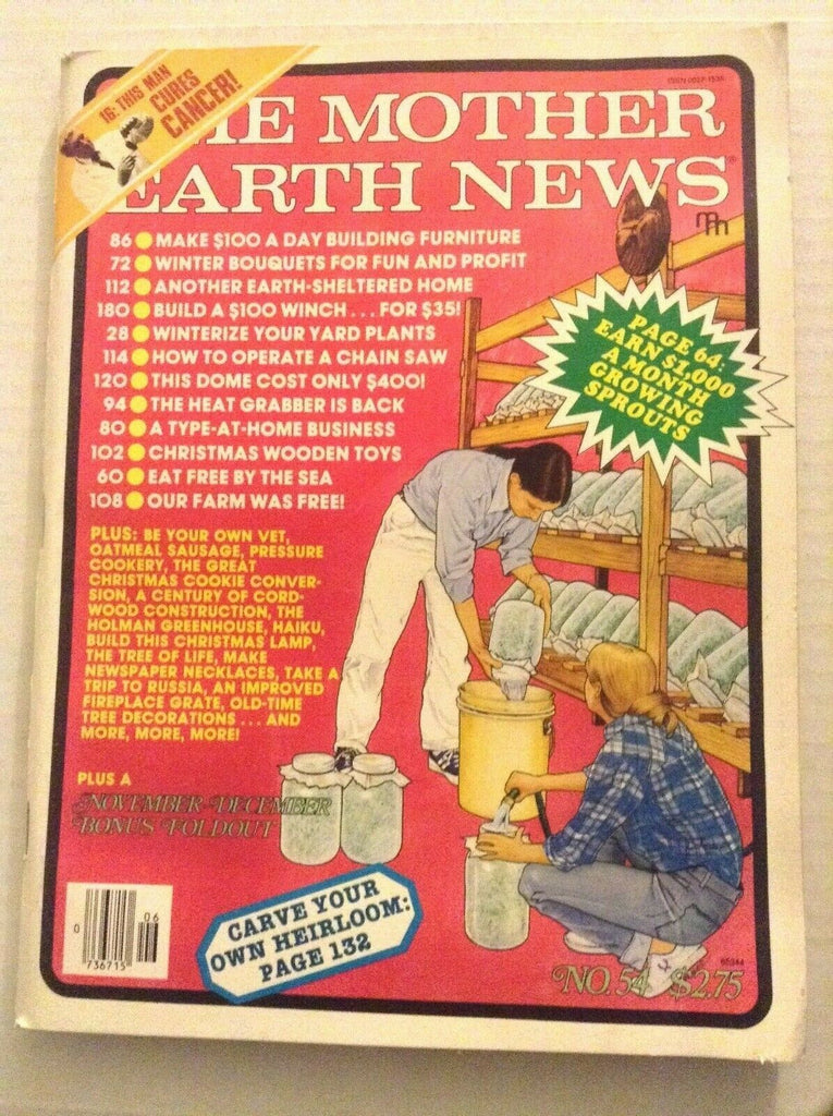 The Mother Earth News Mag How Tos November/December 1978 082819nonrh