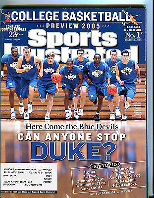 Sports Illustrated Magazine November 21 2005 Duke Blue Devils EX 071916jhe