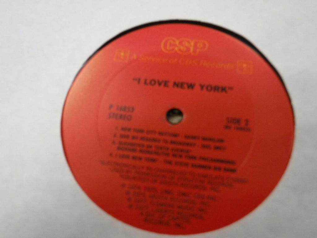 I love NY 33RPM P16853 111116LLE#2
