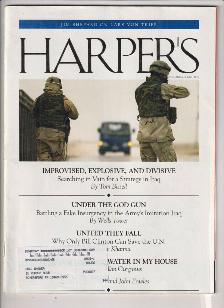 Harper's Magazine Jim Shepard On Lars Von Trier January 2006 032720nonrh