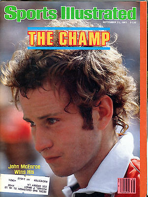 Sports Illustrated Magazine September 21 1981 John McEnroe EX 031516jhe
