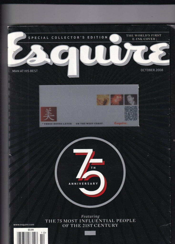Esquire Mag 75th Anniversary Special Collector's October 2008 101119nonr