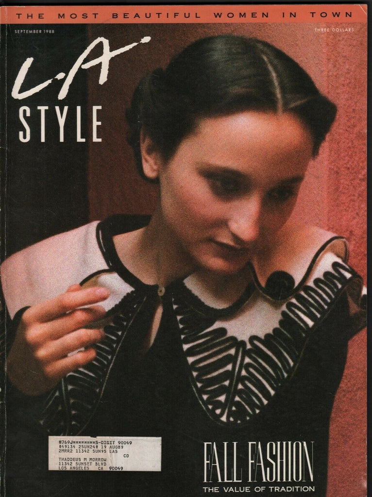 LA Style September 1988 Bernadette Jurkowski Fall Fashion w/ML 020420DBE