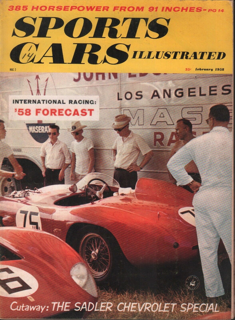 Sports Cars Illustrated February 1958 Sadler Chevrolet Special 011719AME