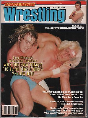 Sports Review Wrestling June 1984 Barry Windham, Eddie Gilbert EX 120815DBE