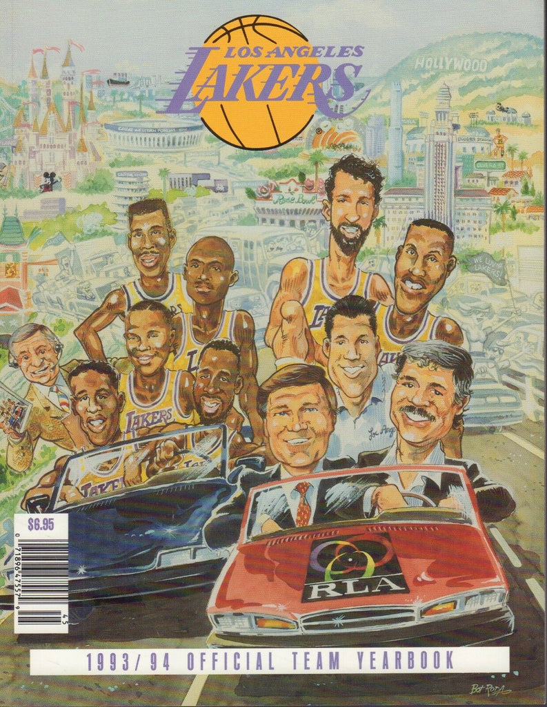 Los Angeles Lakers 1993 94 Team Yearbook James Worthy 061318DBE