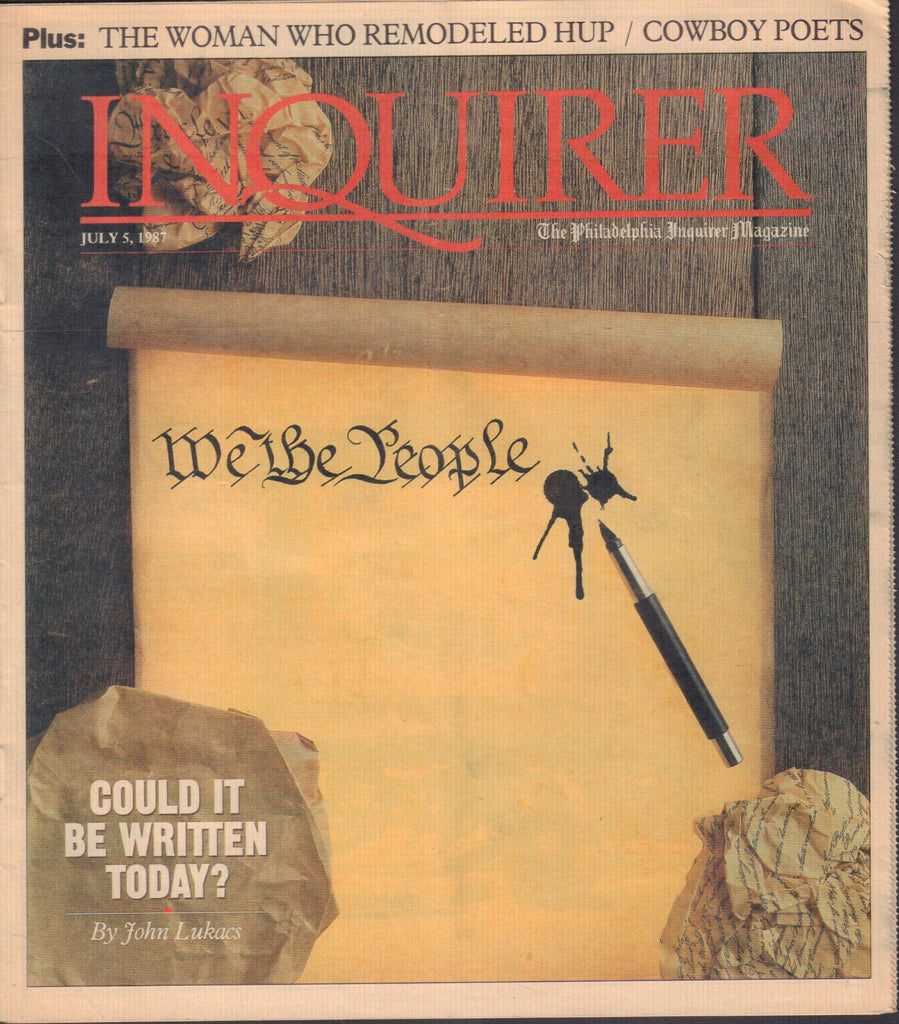 Philadelphia Inquirer Magazine July 5 1987 John Lukacs 042420DBE