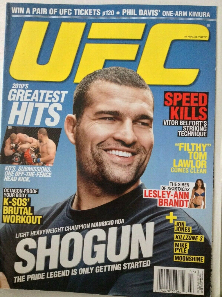UFC Magazine Mauricio Rua Carlos Condit February/March 2011 031819nonrh