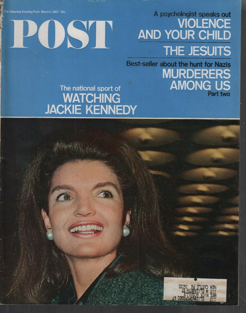 Saturday Evening Post March 11 1967 Jackie Jacqueline Kennedy 080719AME
