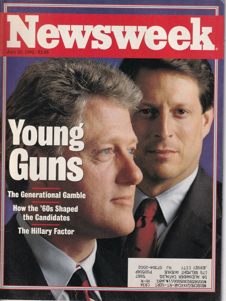 Newsweek Magazine Bill Clinton The Hillary Factor July 20, 1992 032019nonr
