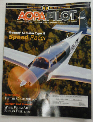 AOPA Pilot Magazine Mooney Acclaim Type S Speed Racer September 2008 013115R
