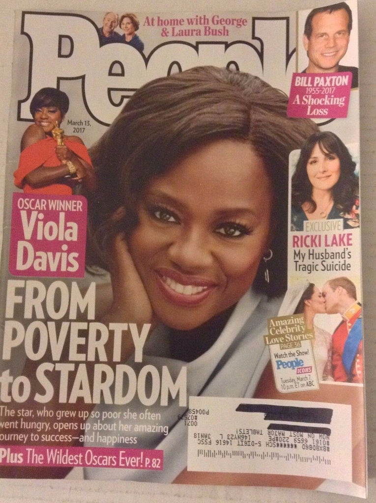 People Weekly Magazine Viola Davis Bill Paxton March 13, 2017 042917nonrh2
