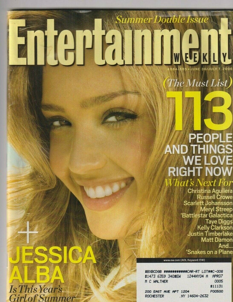 Entertainment Weekly Mag Jessica Alba The Must List June/July 7 2006 102319nonr