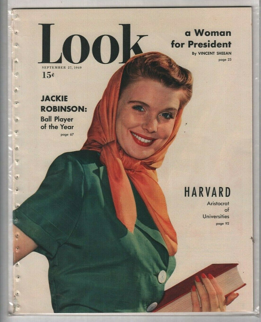 Look Magazine Jackie Robinson & Harvard September 27, 1949 010720nonr