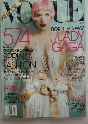 Vogue Magazine Lady Gaga Spring Fashion 570 Pages! NO ML March 2011 070215R